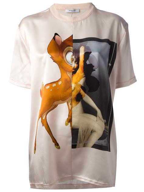 givenchy bambi silk shirt|givenchy disney t shirts.